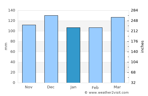 Rison average rain in January