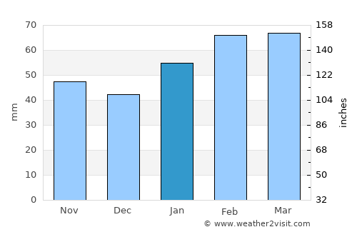 Ritchie average rain in January