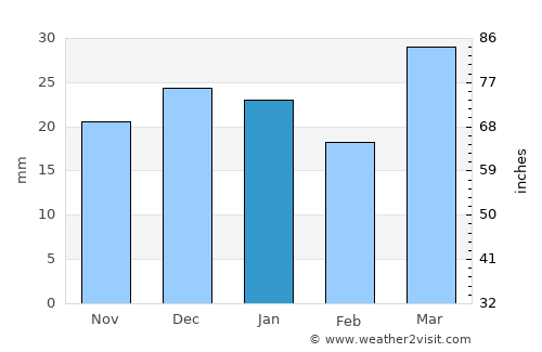 Roblin average rain in January