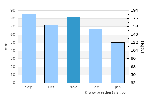 Rochester average rain in November