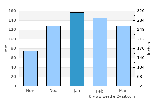Rockhampton average rain in January