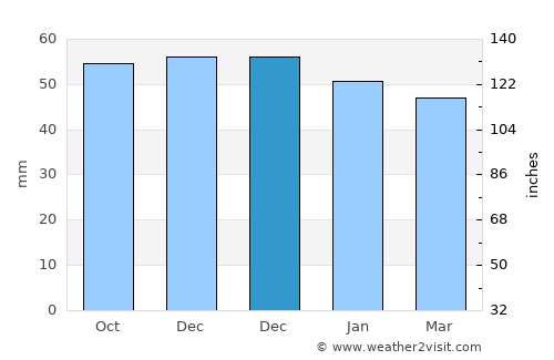 Rodnikovskaya average rain in December