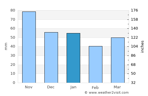 Rollag average rain in January