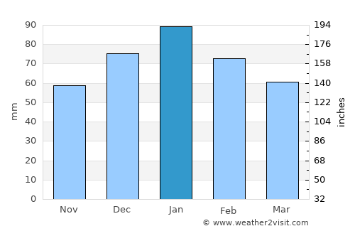 Roma average rain in January