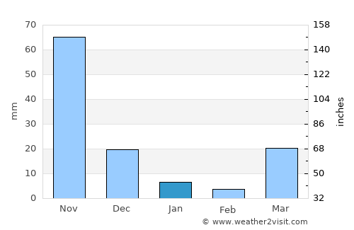Rosario average rain in January