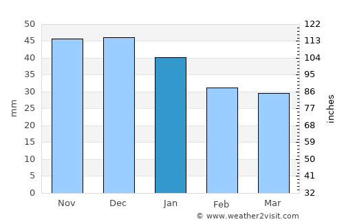 Rossosh’ average rain in January