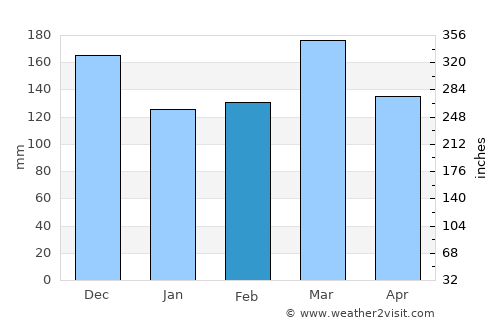 Rotorua average rain in February