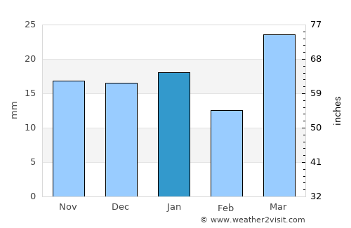 Roundup average rain in January