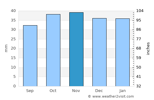 Roy average rain in November
