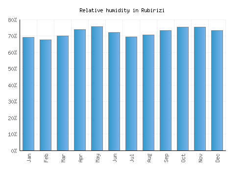 Rubirizi relative humidity averages