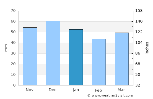 Rugby average rain in January