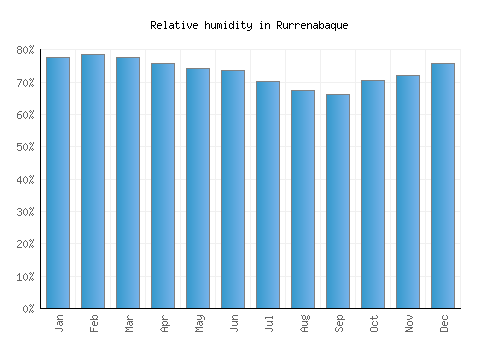 Rurrenabaque relative humidity averages