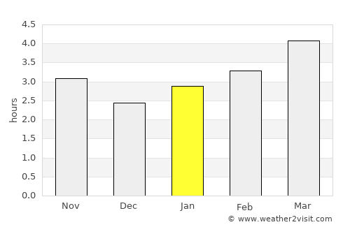 Sagopshi average rain in January