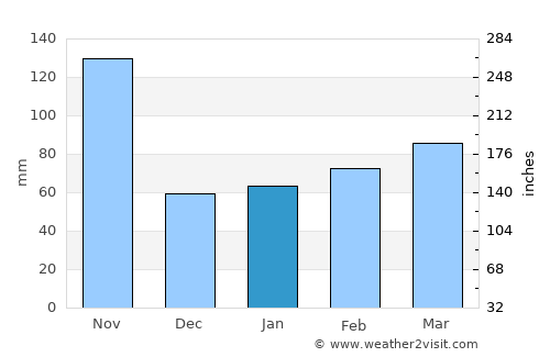 Saint-Louis du Sud average rain in January