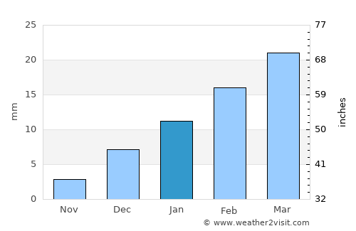 Sakti average rain in January
