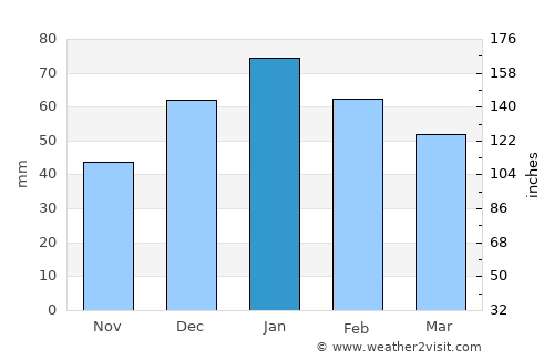 Salamīyah average rain in January