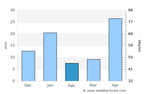Salitrillo average rain in February