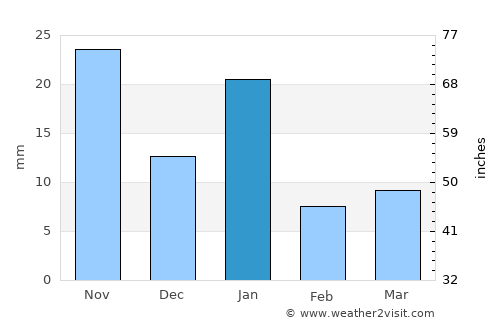 Salitrillo average rain in January