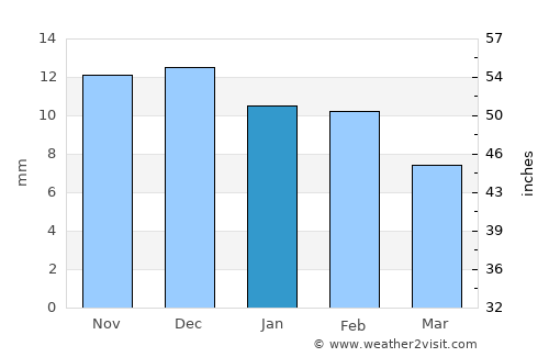 Saltillo average rain in January