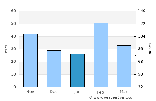 Salyan average rain in January