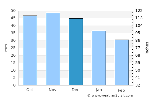 Samakhvalavichy average rain in December