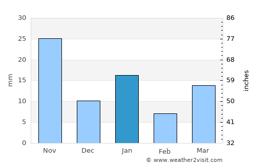 San Antonio Acahualco average rain in January