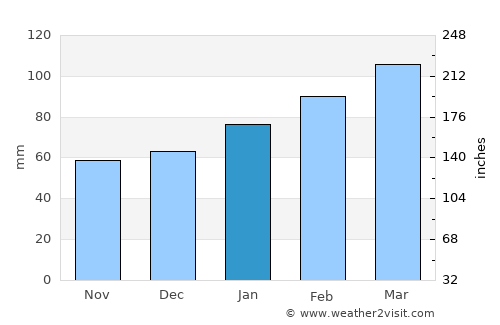 San Antonio average rain in January