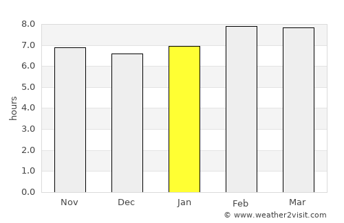 San Carlos average rain in January