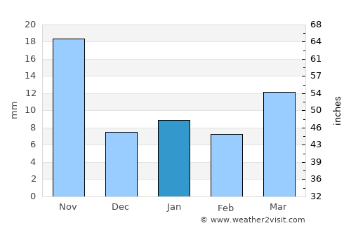 San José Chiapa average rain in January