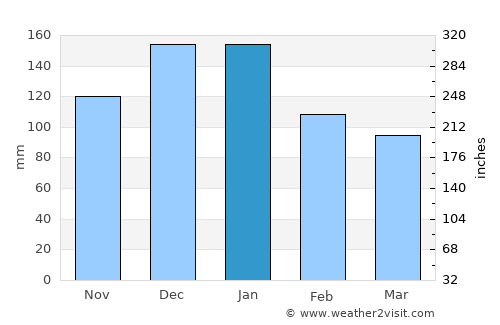 San Julian average rain in January