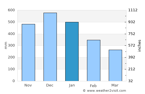 San Julian average rain in January