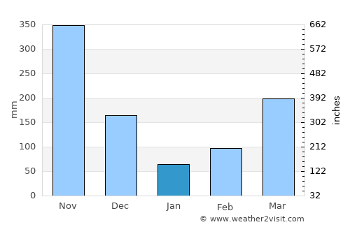 San Luis de Gaceno average rain in January