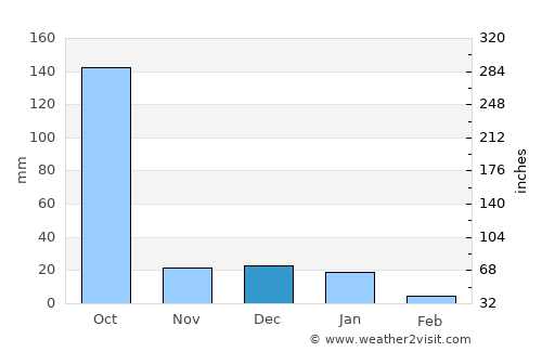 San Patricio average rain in December