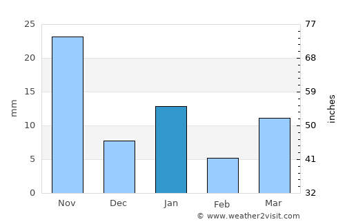 San Pedro Tlanisco average rain in January