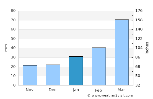 Santana do Ipanema average rain in January