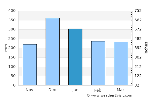 Santo Antônio do Amparo average rain in January