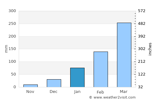 São Bento average rain in January
