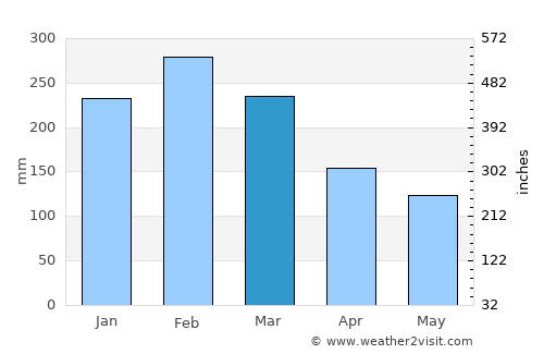 São Francisco do Sul average rain in March