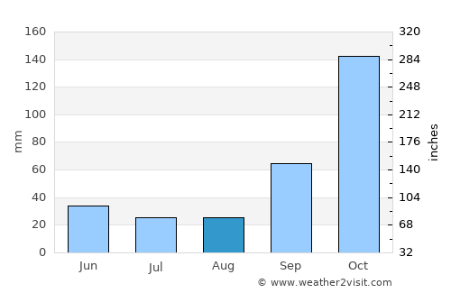 São João da Boa Vista average rain in August