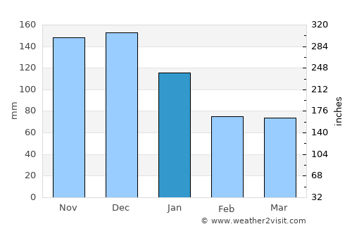 São João do Paraíso average rain in January