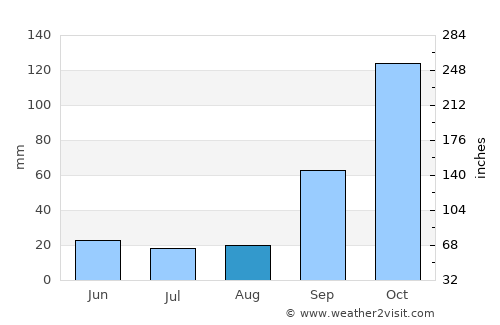 São João Nepomuceno average rain in August