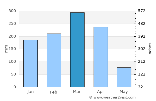 São Pedro do Piauí average rain in March