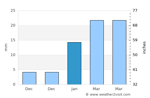 Saraikela average rain in January