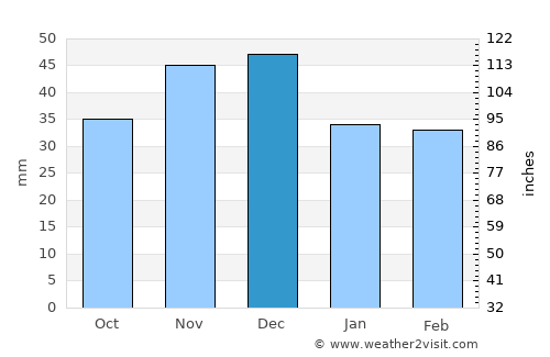Saravale average rain in December