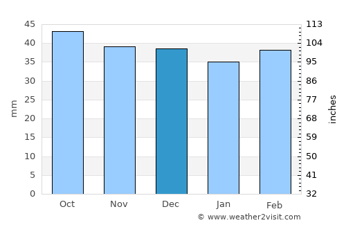 Saray average rain in December