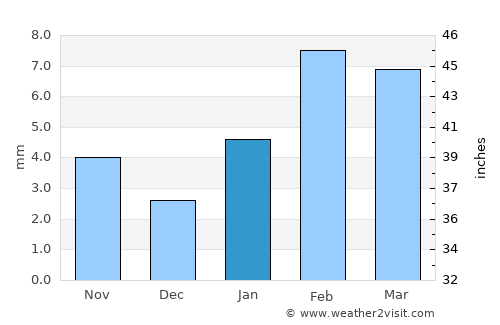 Sardārshahr average rain in January