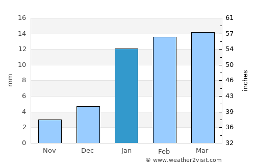 Sardulgarh average rain in January