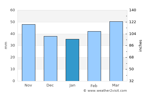 Sarıkamış average rain in January