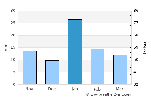 Satna average rain in January