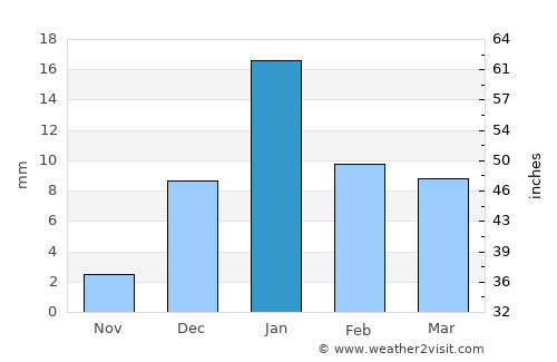Satrikh average rain in January